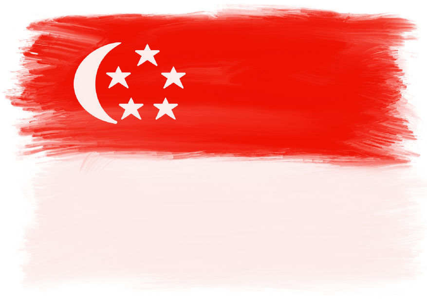singapore brush stroke flag