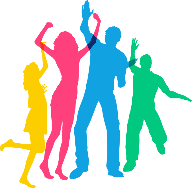 Group of happy people