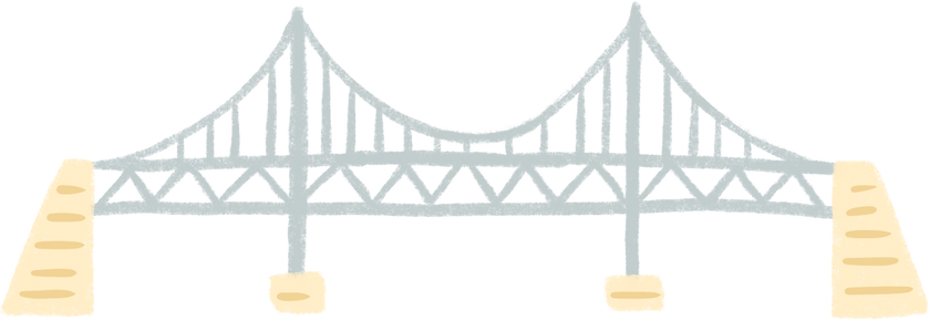 Playful Gwangan-Bridge Doodle